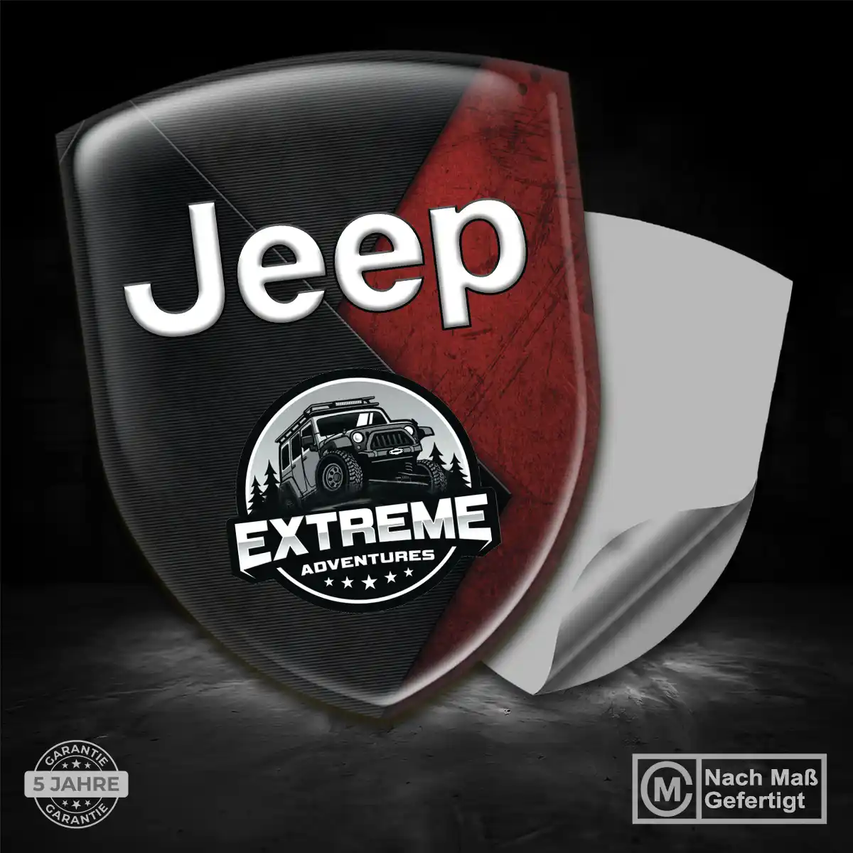 Jeep Aufkleber Silikon Embleme Auto Hochwertiges Harz