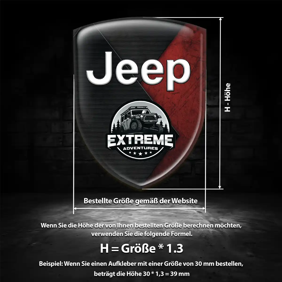 Jeep Aufkleber Silikon Embleme Auto Hochwertiges Harz