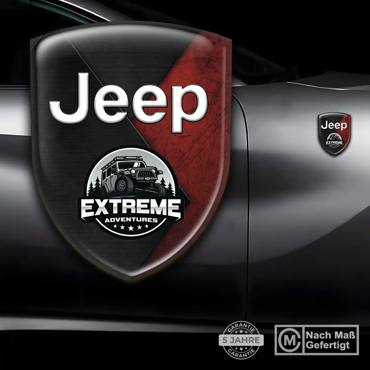 Jeep Aufkleber Silikon Embleme Auto Hochwertiges Harz