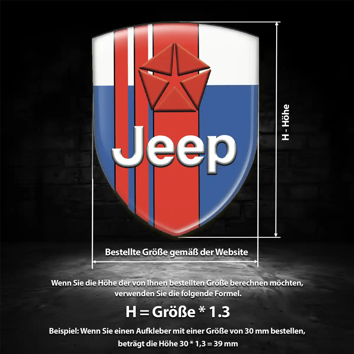 Jeep Aufkleber Silikon Embleme Auto Hohe Qualität