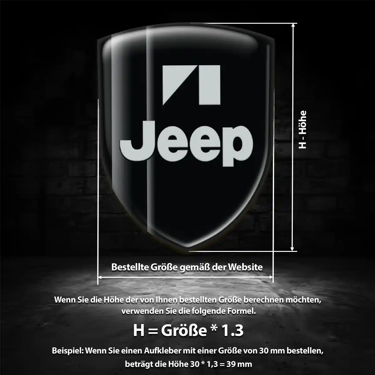 Jeep Aufkleber Silikon Embleme Auto Interieurdesign