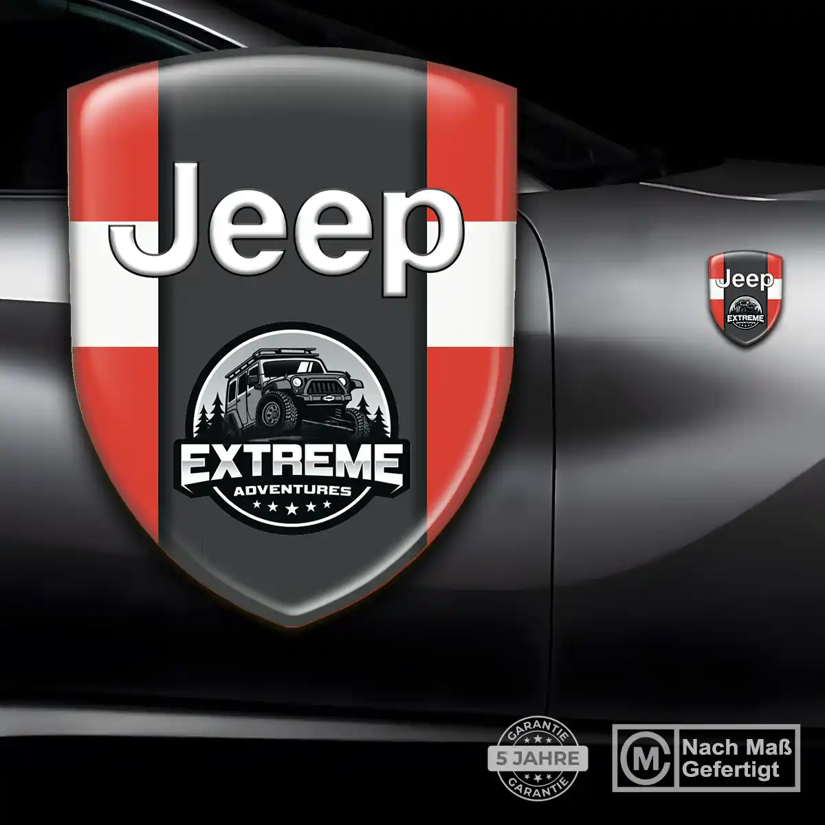 Jeep Aufkleber Silikon Embleme Auto Limitierte Auflage