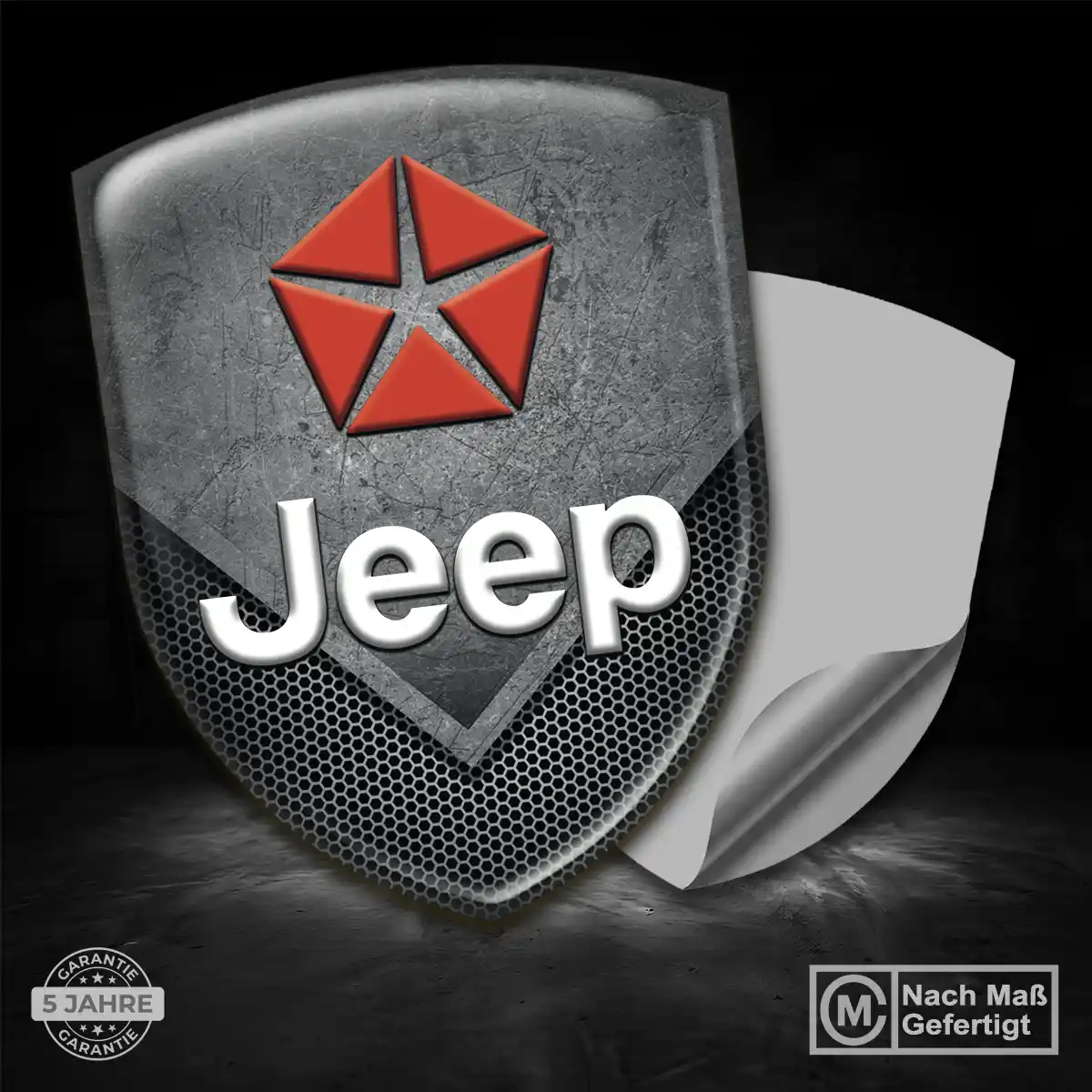 Jeep Aufkleber Silikon Embleme Auto Markenedition