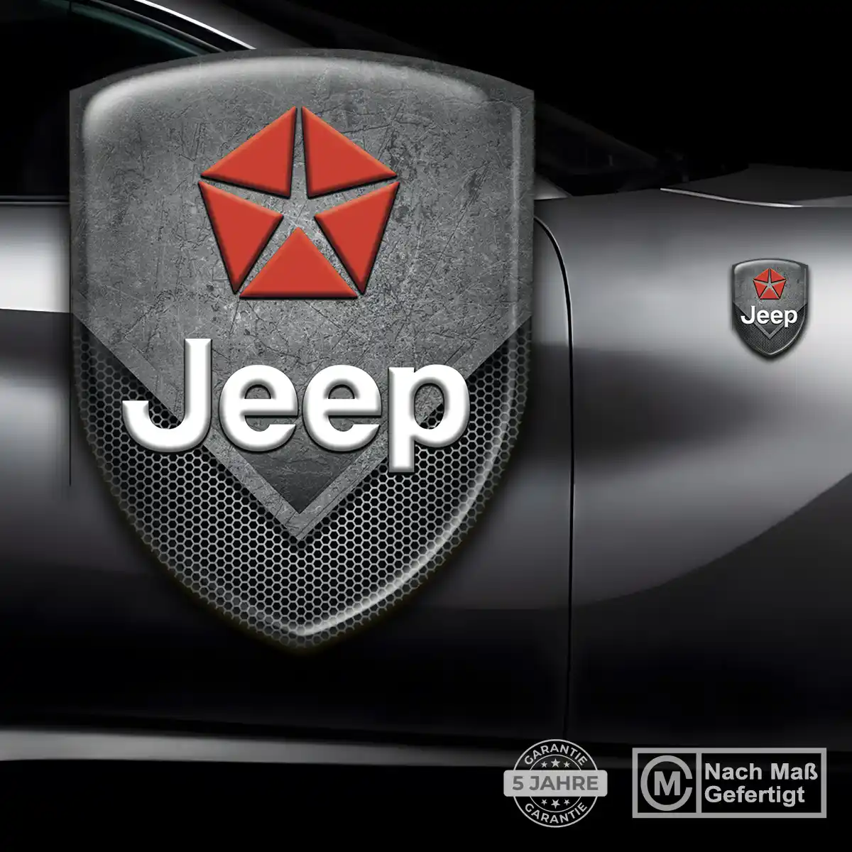 Jeep Aufkleber Silikon Embleme Auto Markenedition