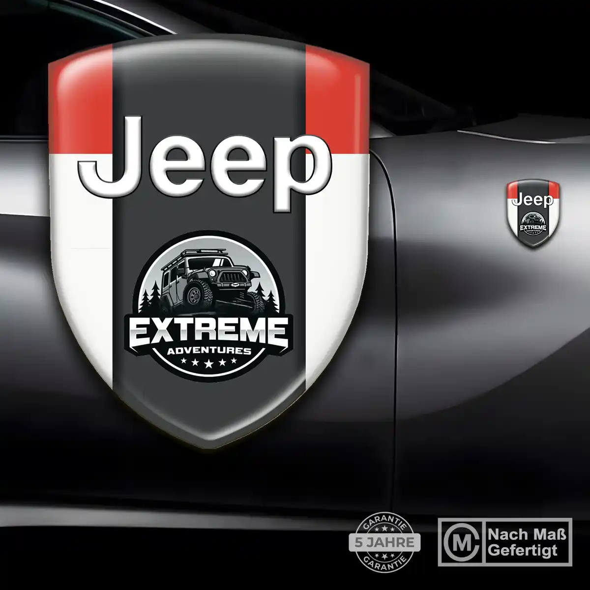 Jeep Aufkleber Silikon Embleme Auto Premiumqualität