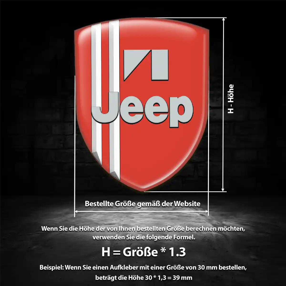 Jeep Aufkleber Silikon Embleme Auto Tuningfahrzeug