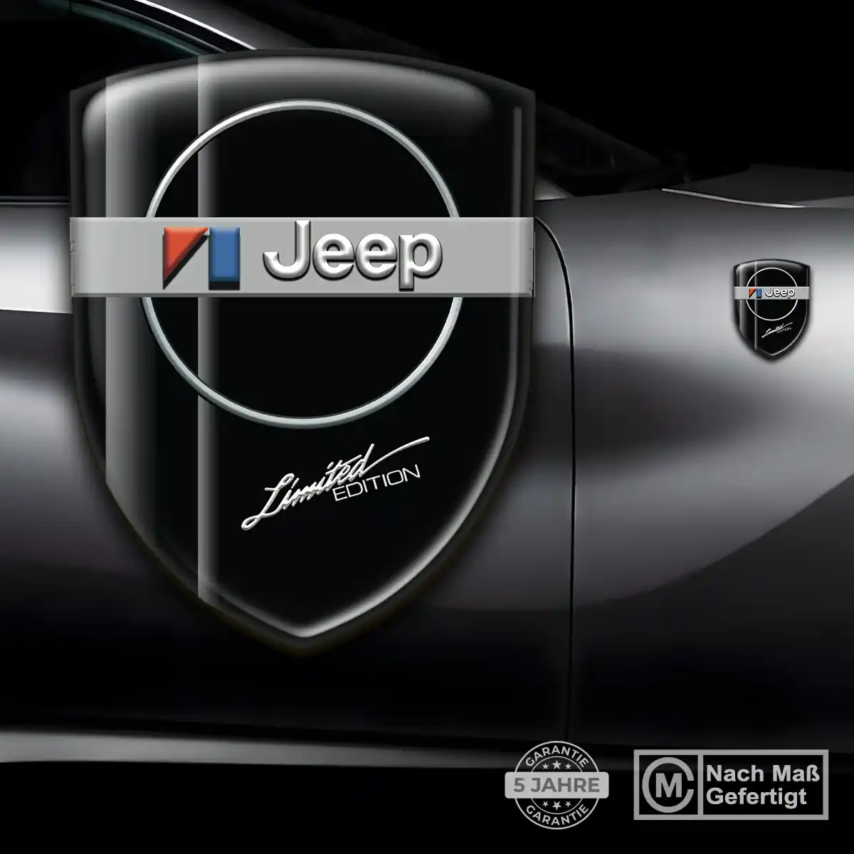 Jeep Aufkleber Silikon Embleme Edles Design