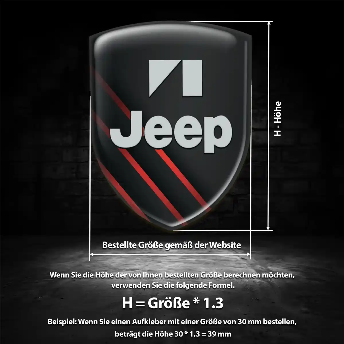 Jeep Aufkleber Silikon Embleme Elegantes Design