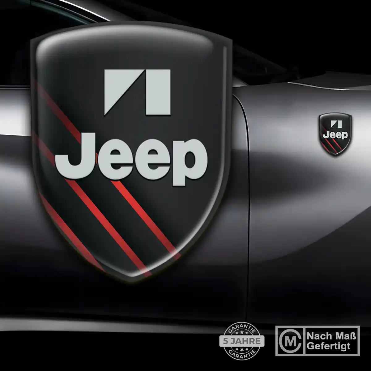 Jeep Aufkleber Silikon Embleme Elegantes Design