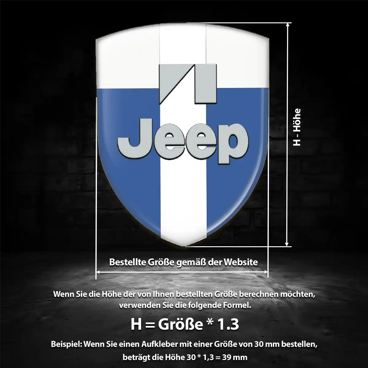 Jeep Aufkleber Silikon Embleme Erstklassige Qualität