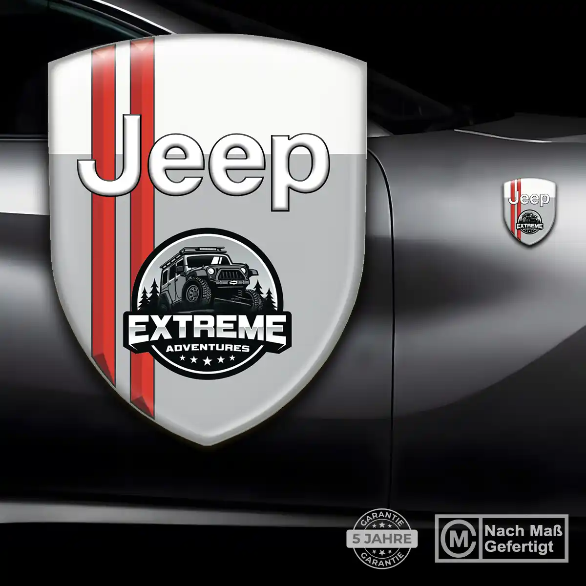 Jeep Aufkleber Silikon Embleme Hochwertiges Harz