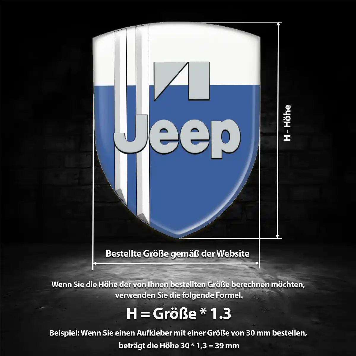 Jeep Aufkleber Silikon Embleme Markenedition