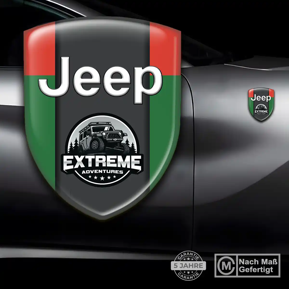 Jeep Aufkleber Silikon Embleme Tuningfahrzeug