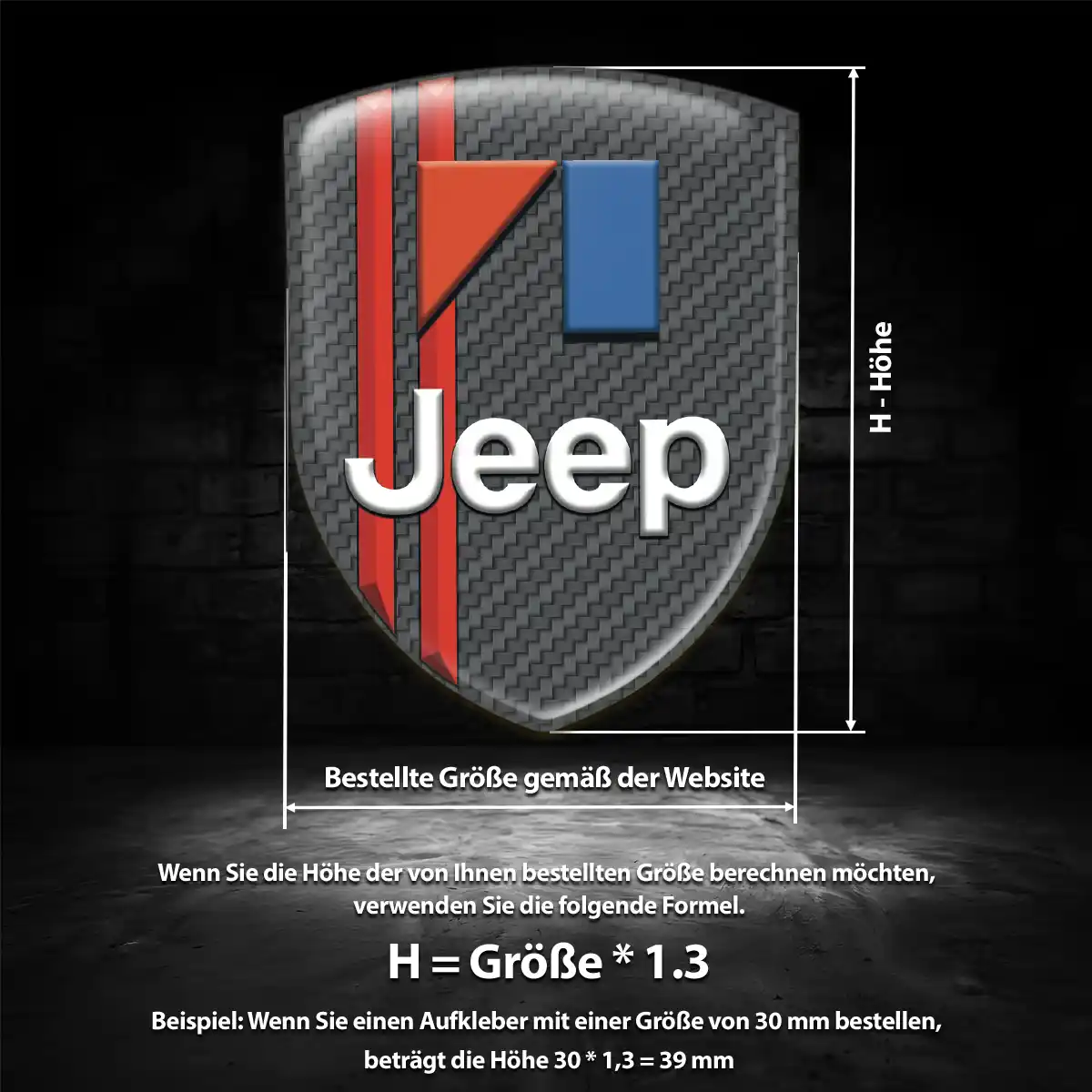 Jeep Aufkleber Wappen Auto Elegantes Design