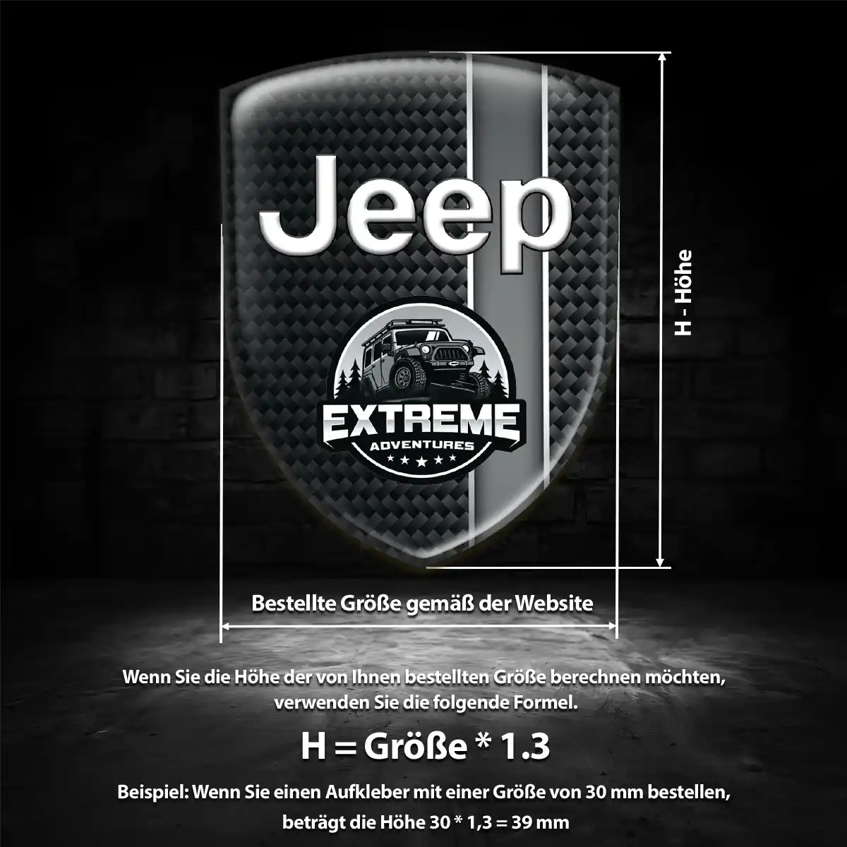 Jeep Aufkleber Wappen Auto Hohe Qualität