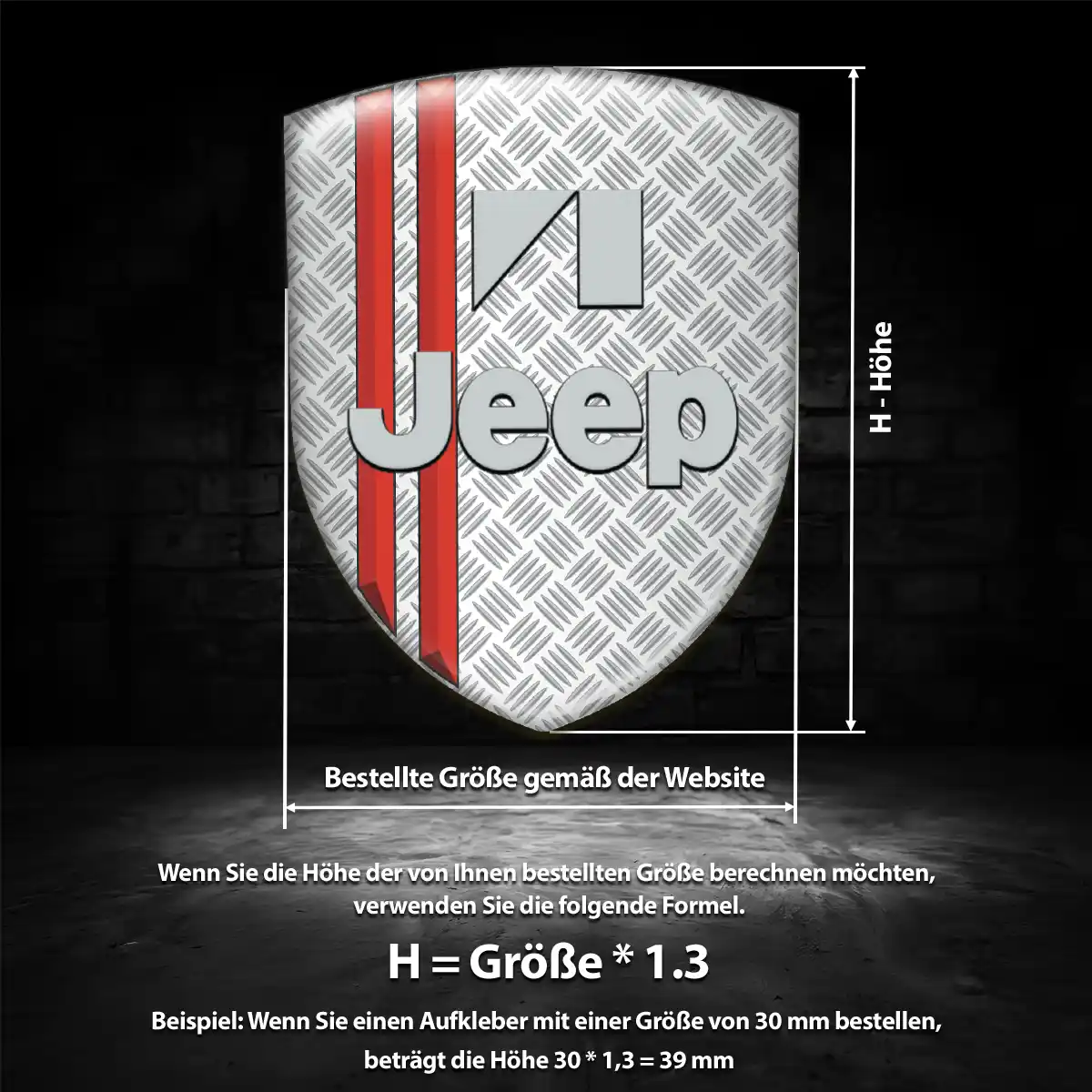 Jeep Aufkleber Wappen Auto Markenedition