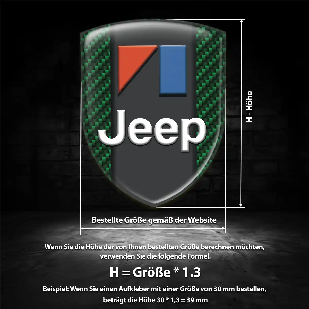 Jeep Aufkleber Wappen Auto Premiumqualität