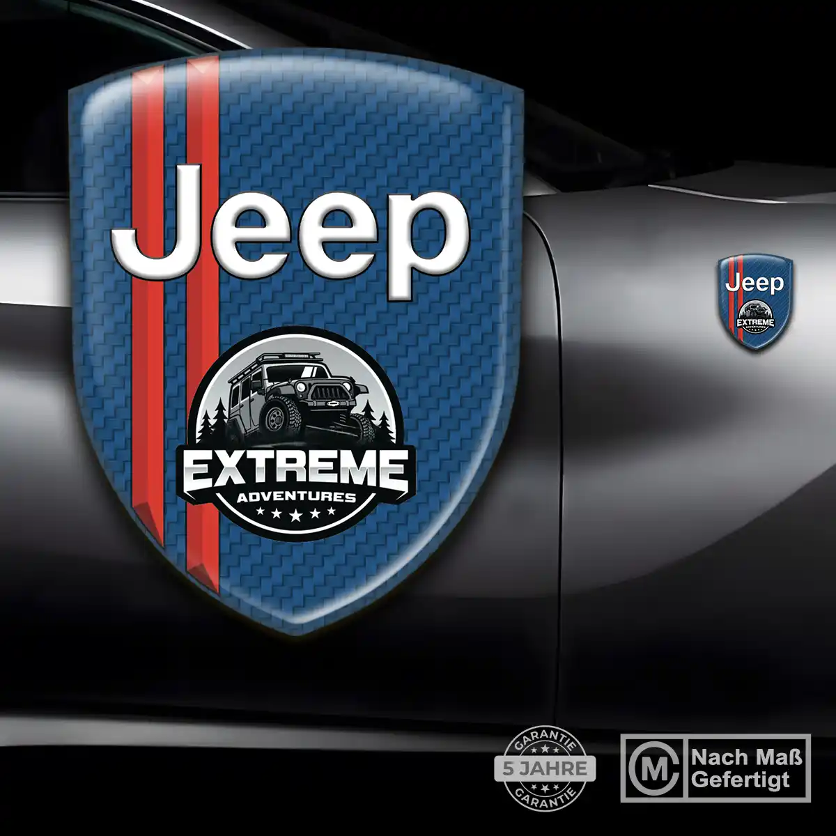 Jeep Aufkleber Wappen Elegantes Design