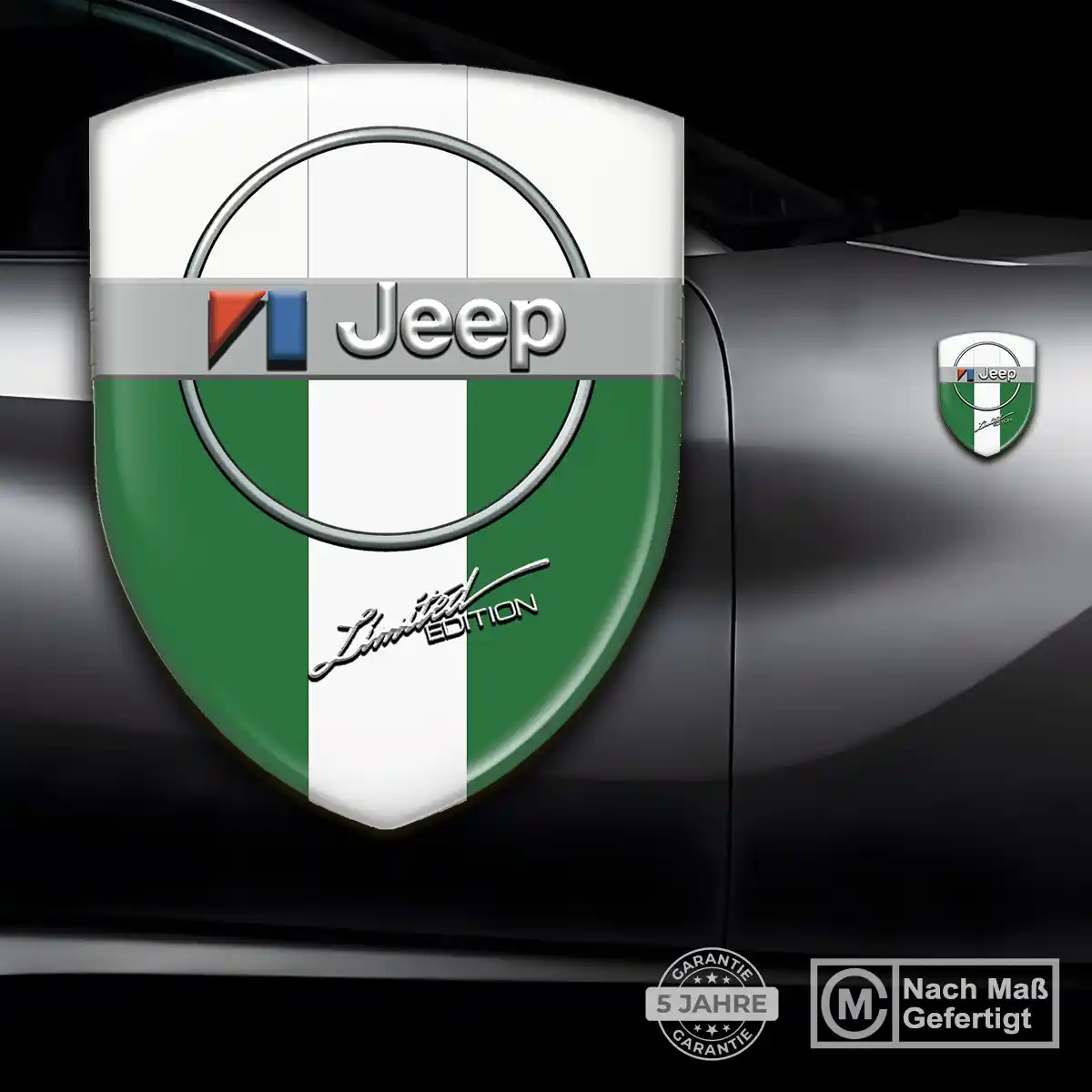 Jeep Aufkleber Wappen Emblem Ausdrucksstarkes Design