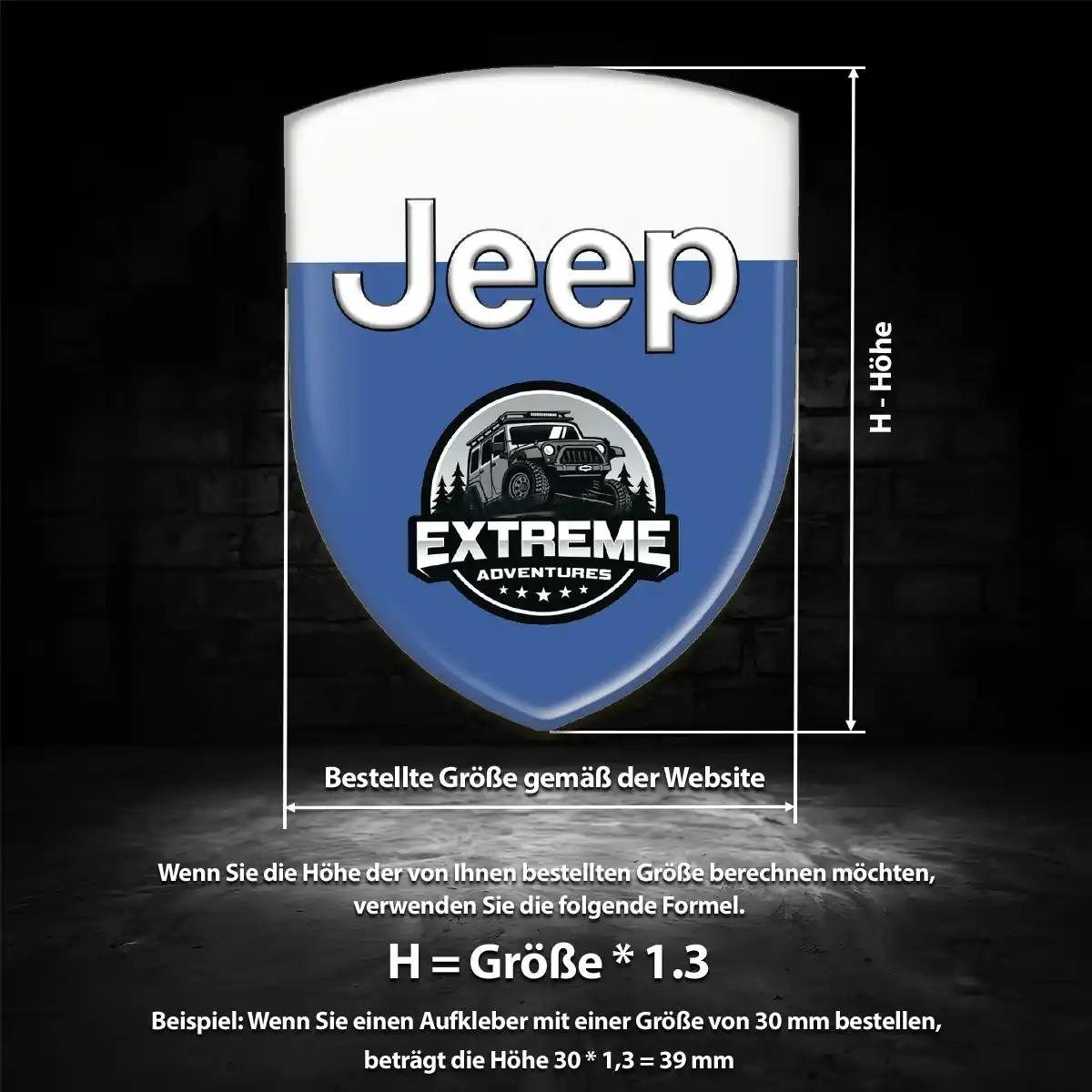 Jeep Aufkleber Wappen Emblem Auto Elegantes Design