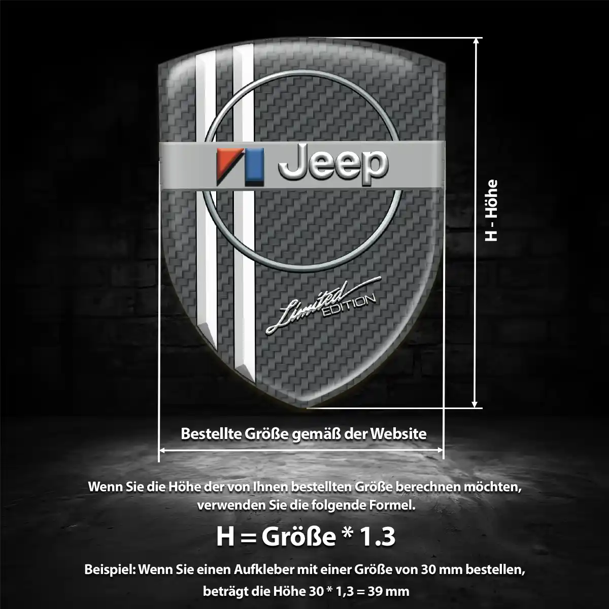 Jeep Aufkleber Wappen Emblem Auto Exterieurdesign