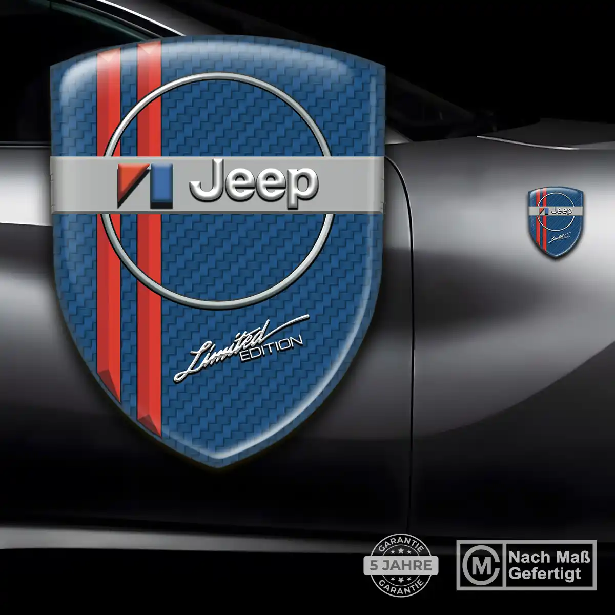 Jeep Aufkleber Wappen Emblem Auto Hochwertiges Harz