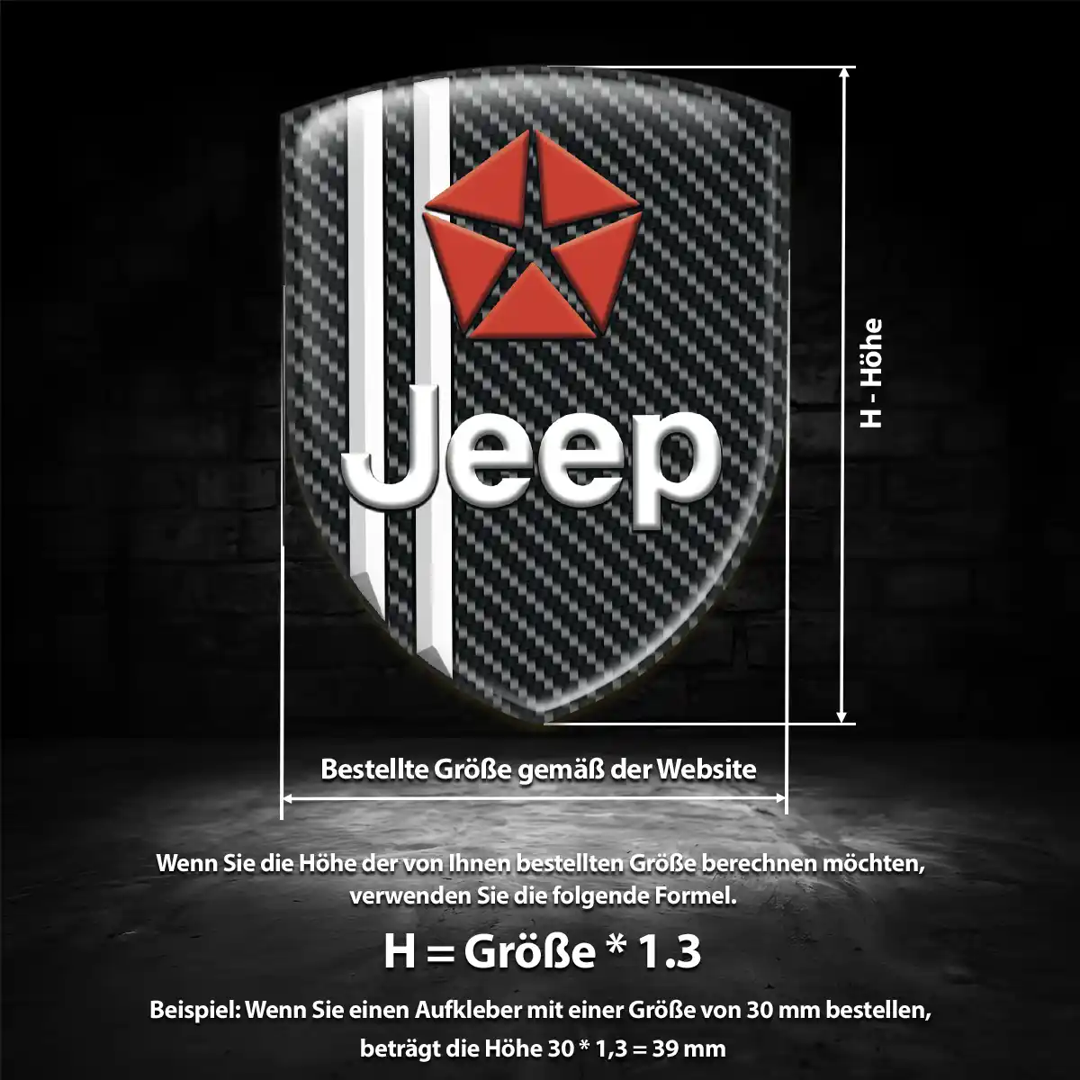 Jeep Aufkleber Wappen Emblem Auto Limitierte Auflage