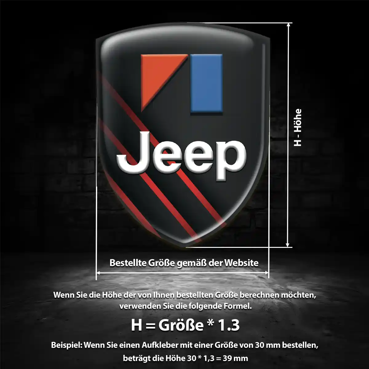 Jeep Aufkleber Wappen Emblem Auto Luxus-Edition
