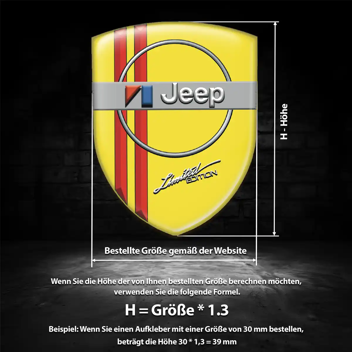 Jeep Aufkleber Wappen Emblem Auto Markenedition