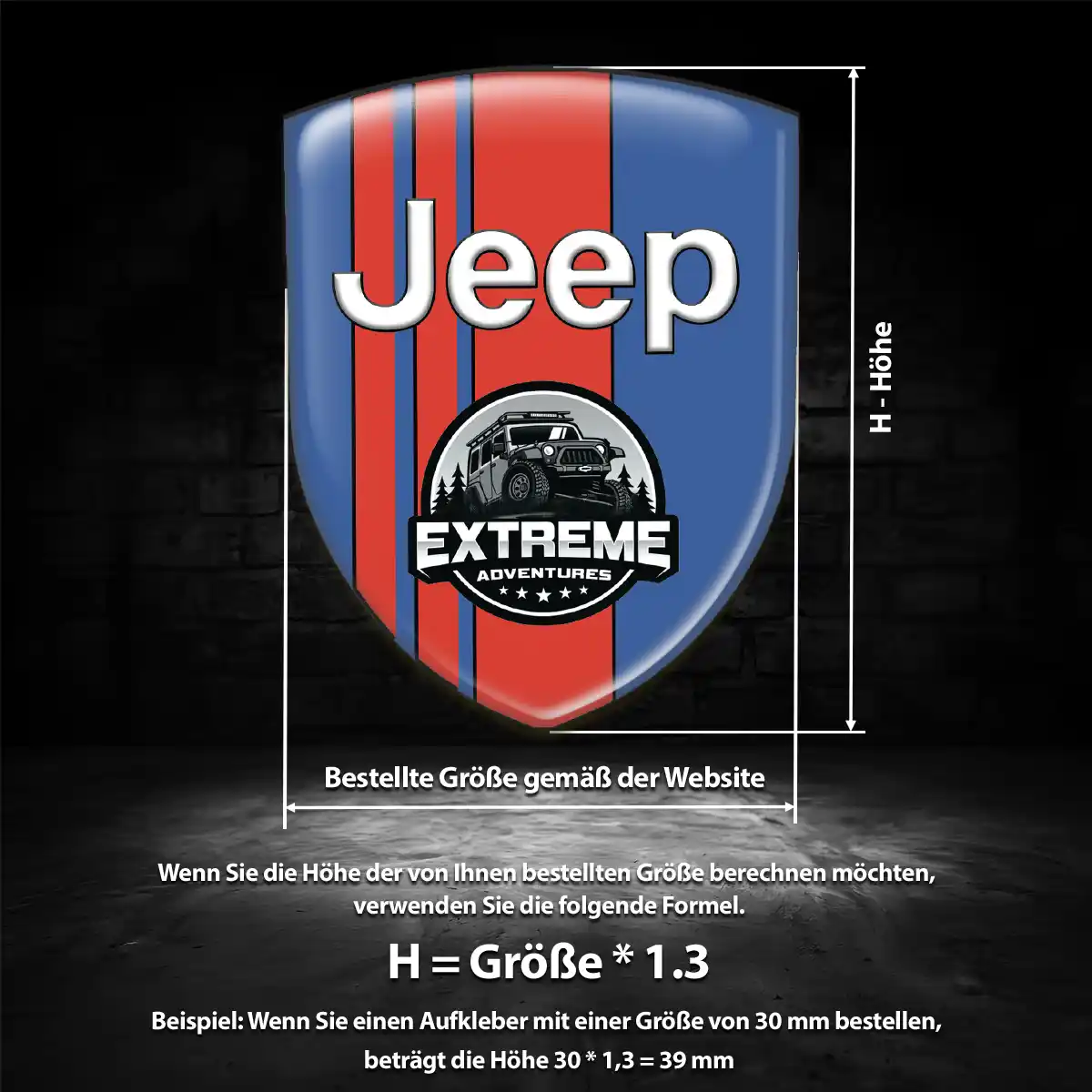 Jeep Aufkleber Wappen Emblem Auto Premiumqualität