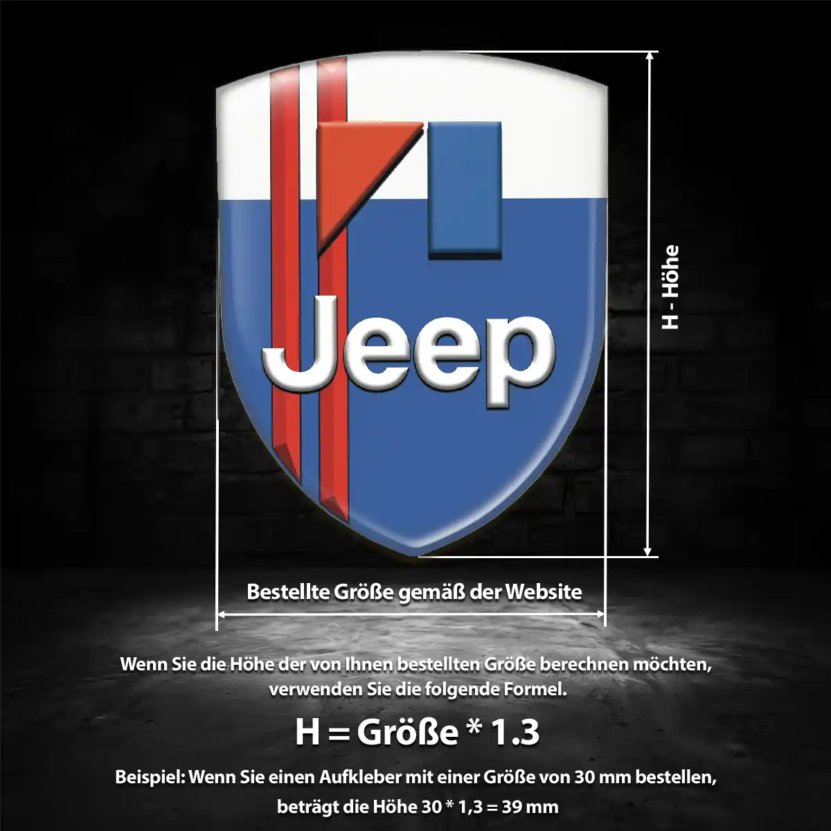 Jeep Aufkleber Wappen Emblem Auto Tuningfahrzeug