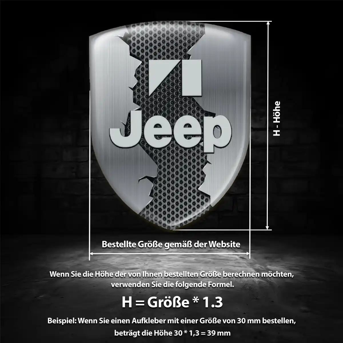 Jeep Aufkleber Wappen Emblem Hohe Qualität