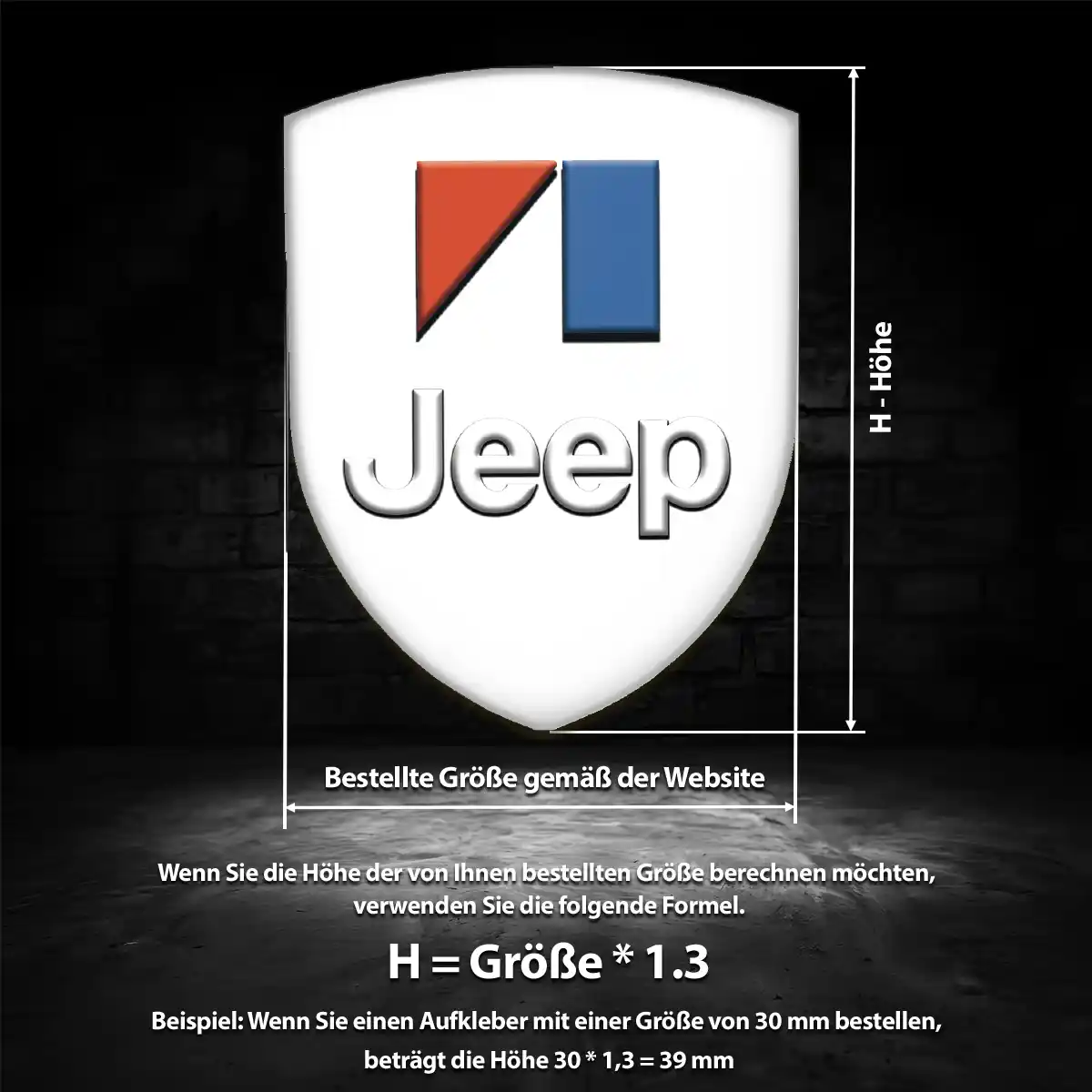 Jeep Aufkleber Wappen Emblem Limitierte Auflage