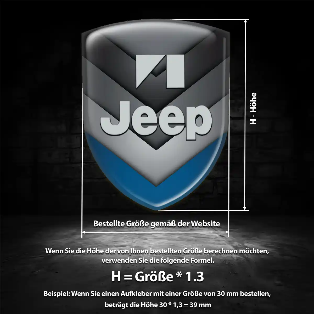 Jeep Aufkleber Wappen Emblem Stilvolles Design