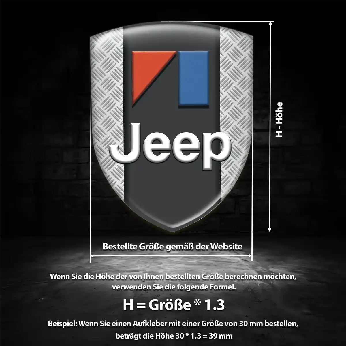 Jeep Aufkleber Wappen Exterieurdesign