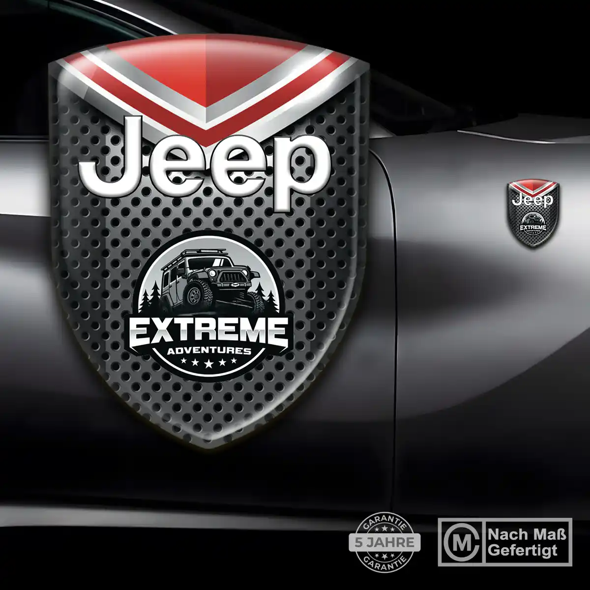 Jeep Aufkleber Wappen Premium-Edition