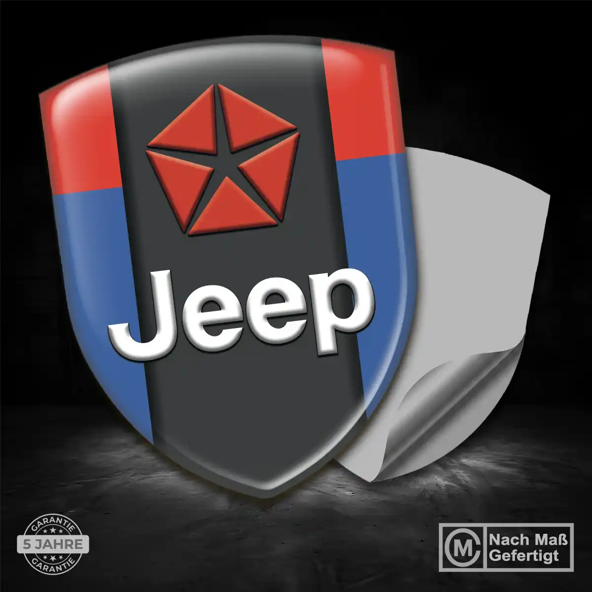 Jeep Aufkleber Wappen Stilvolles Design
