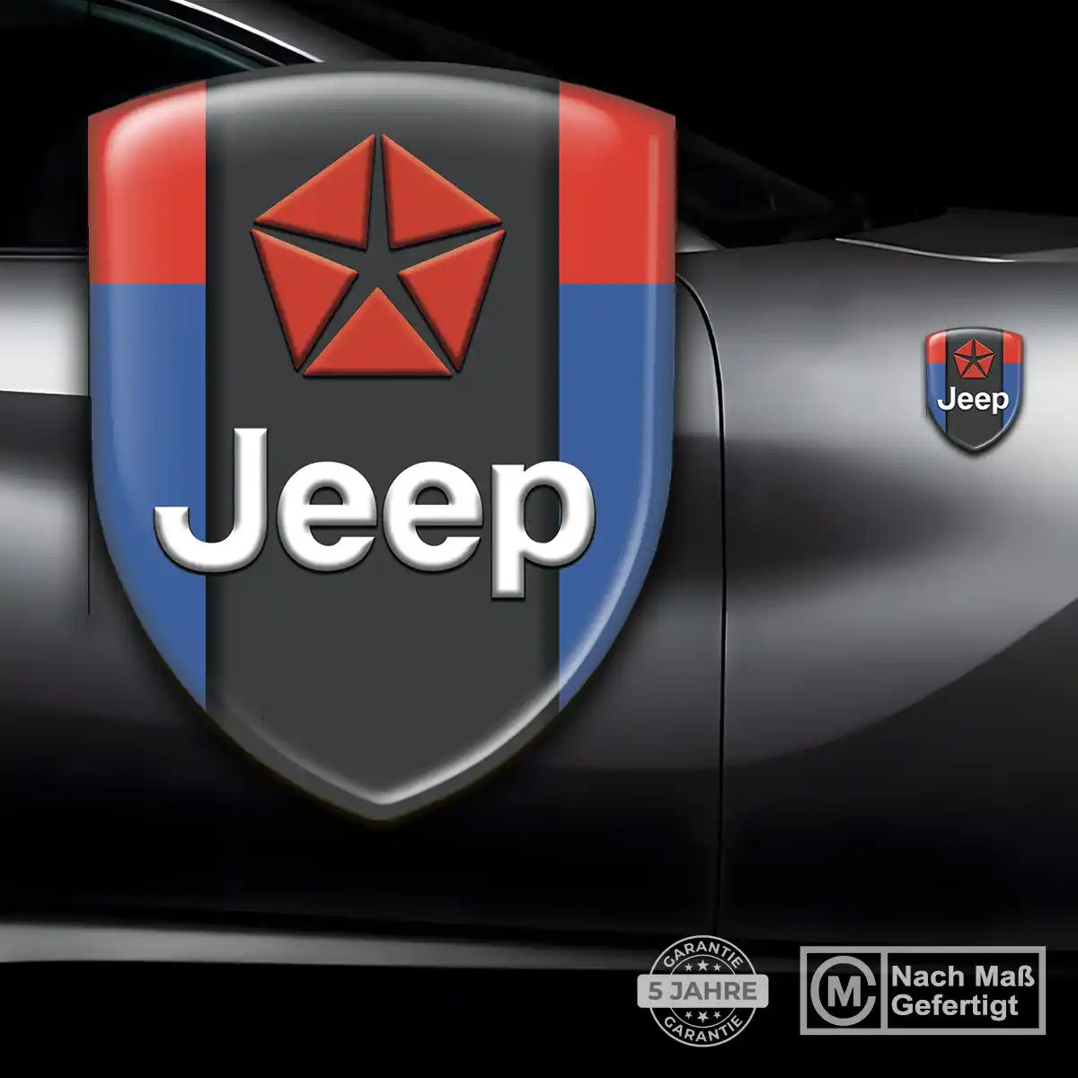 Jeep Aufkleber Wappen Stilvolles Design