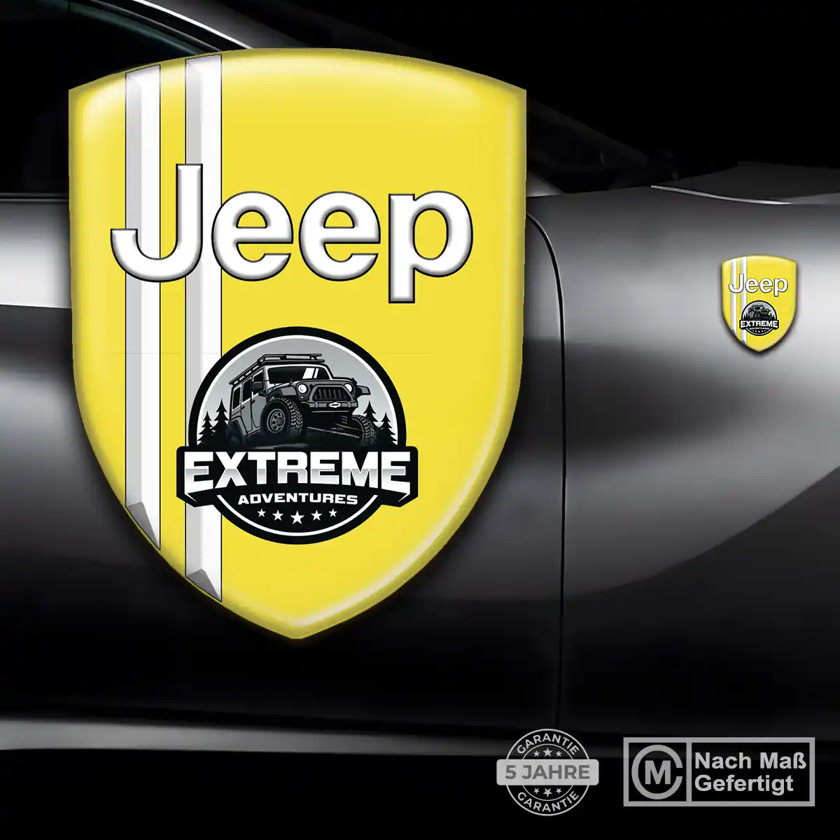 Jeep Aufkleber Wappen Tuningfahrzeug