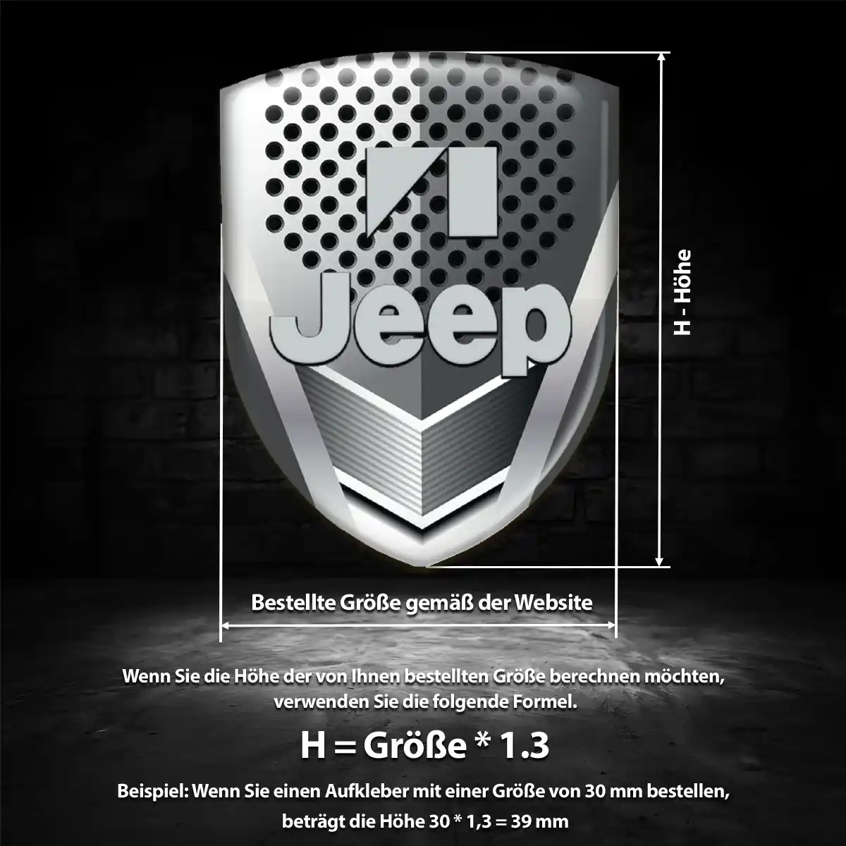 Jeep Emblem Anspruchsvolles Design