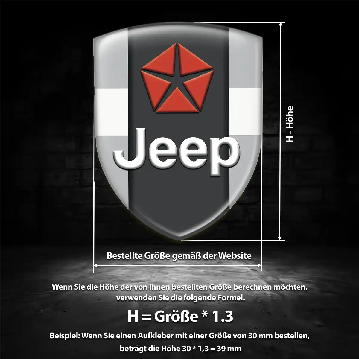 Jeep Emblem Aufkleber Auto Anspruchsvolles Design