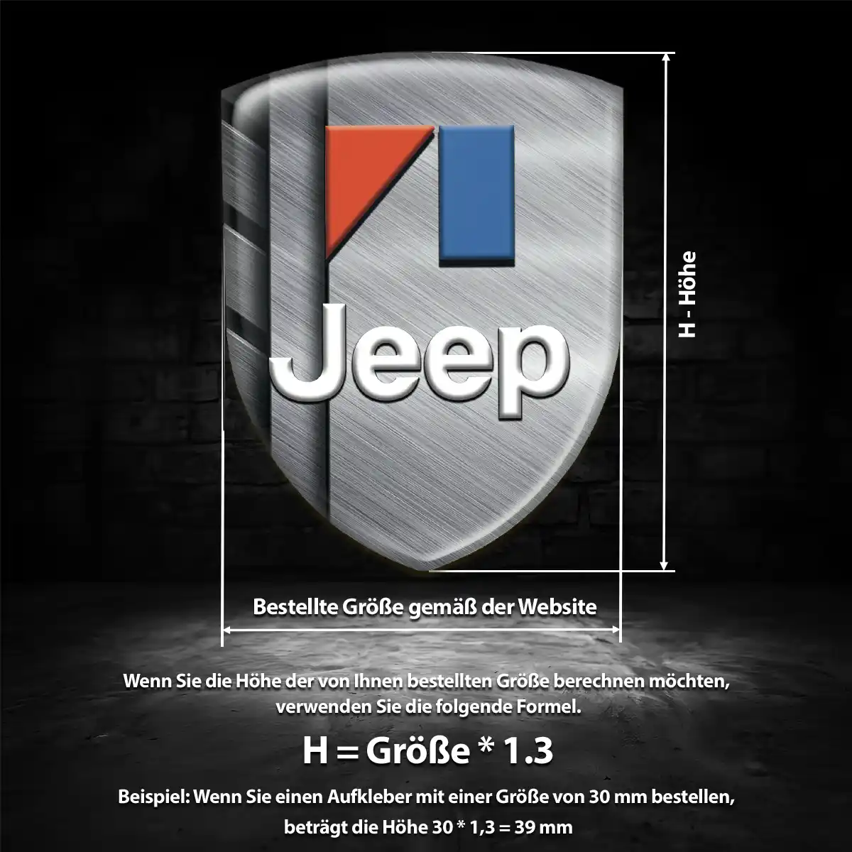 Jeep Emblem Aufkleber Auto Elegantes Design