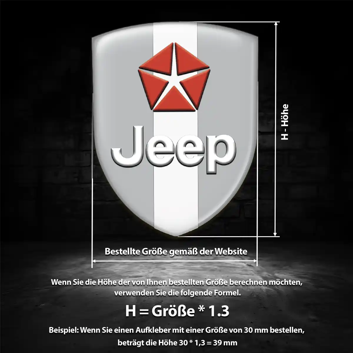 Jeep Emblem Aufkleber Auto Luxus-Edition