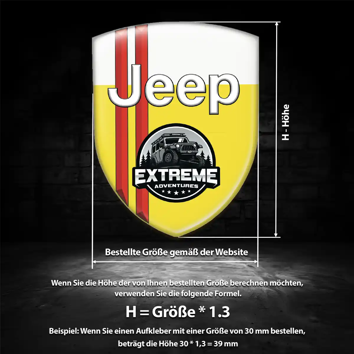 Jeep Emblem Aufkleber Auto Premium-Edition