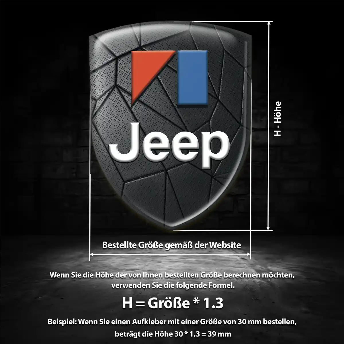 Jeep Emblem Aufkleber Auto Premiumqualität