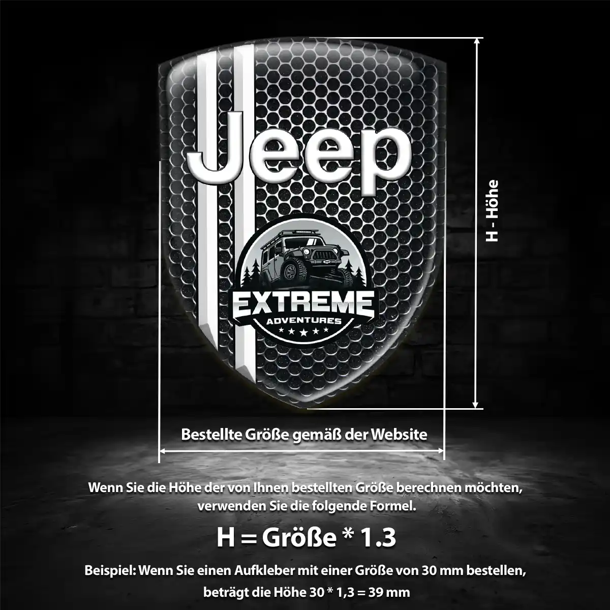 Jeep Emblem Aufkleber Auto Tuningfahrzeug