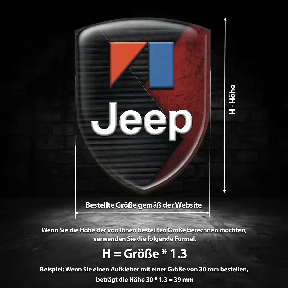 Jeep Emblem Aufkleber Edles Design