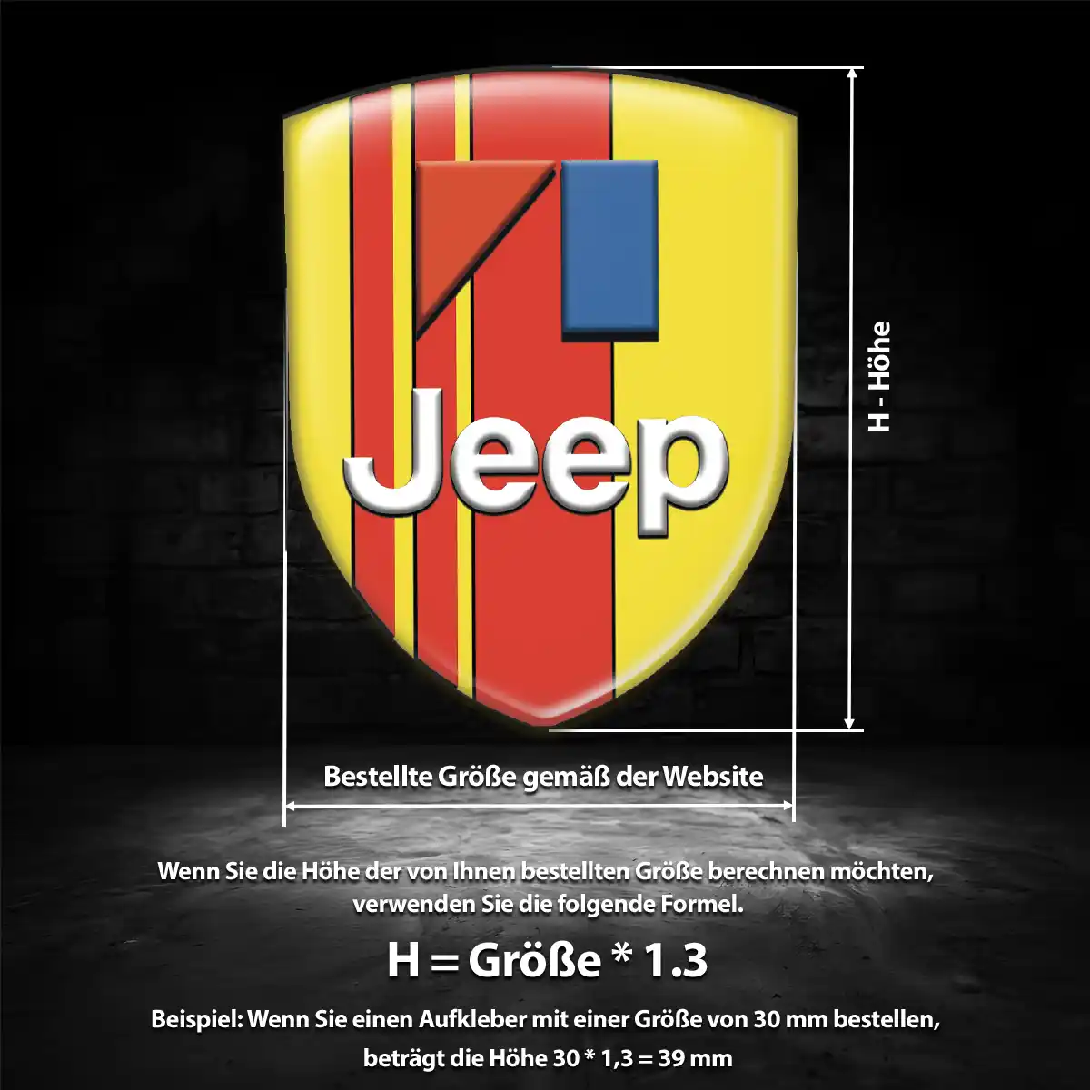 Jeep Emblem Aufkleber Elegantes Design