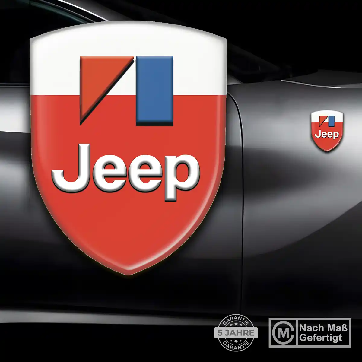 Jeep Emblem Aufkleber Hochwertiges Harz