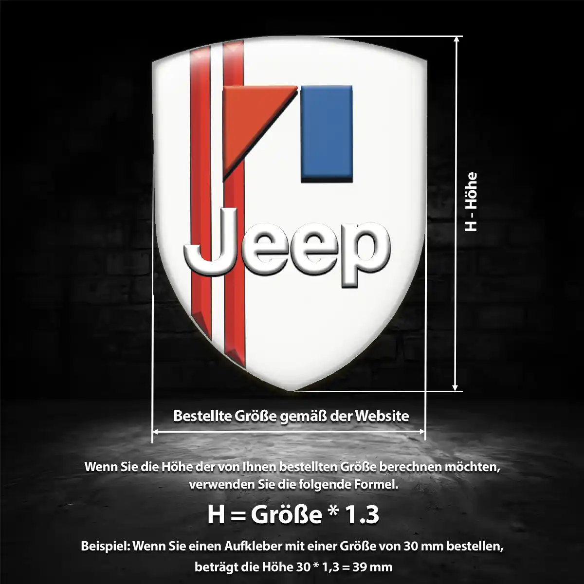 Jeep Emblem Aufkleber Hohe Qualität